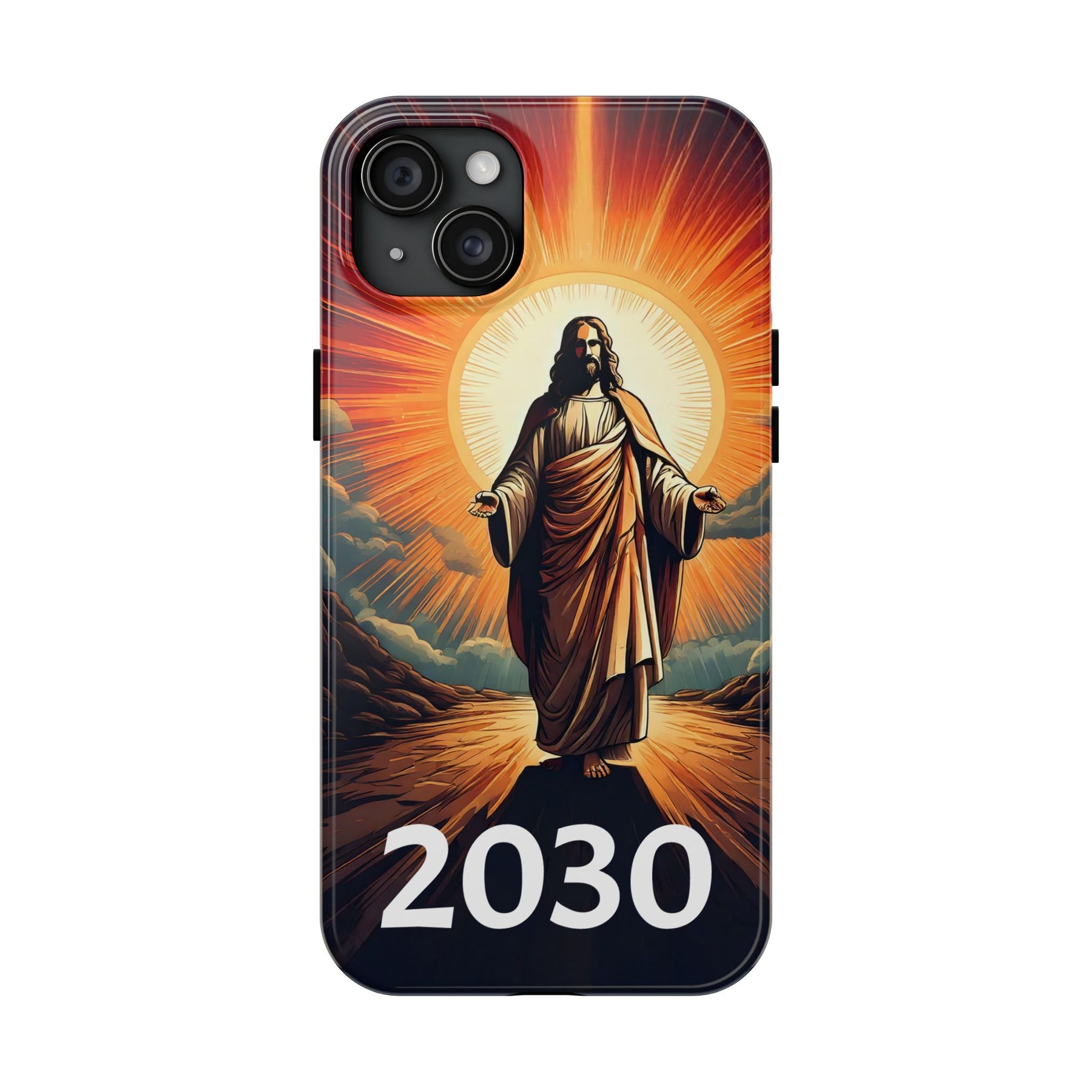 Inspirational Tough Phone Case with Jesus Design - 2030