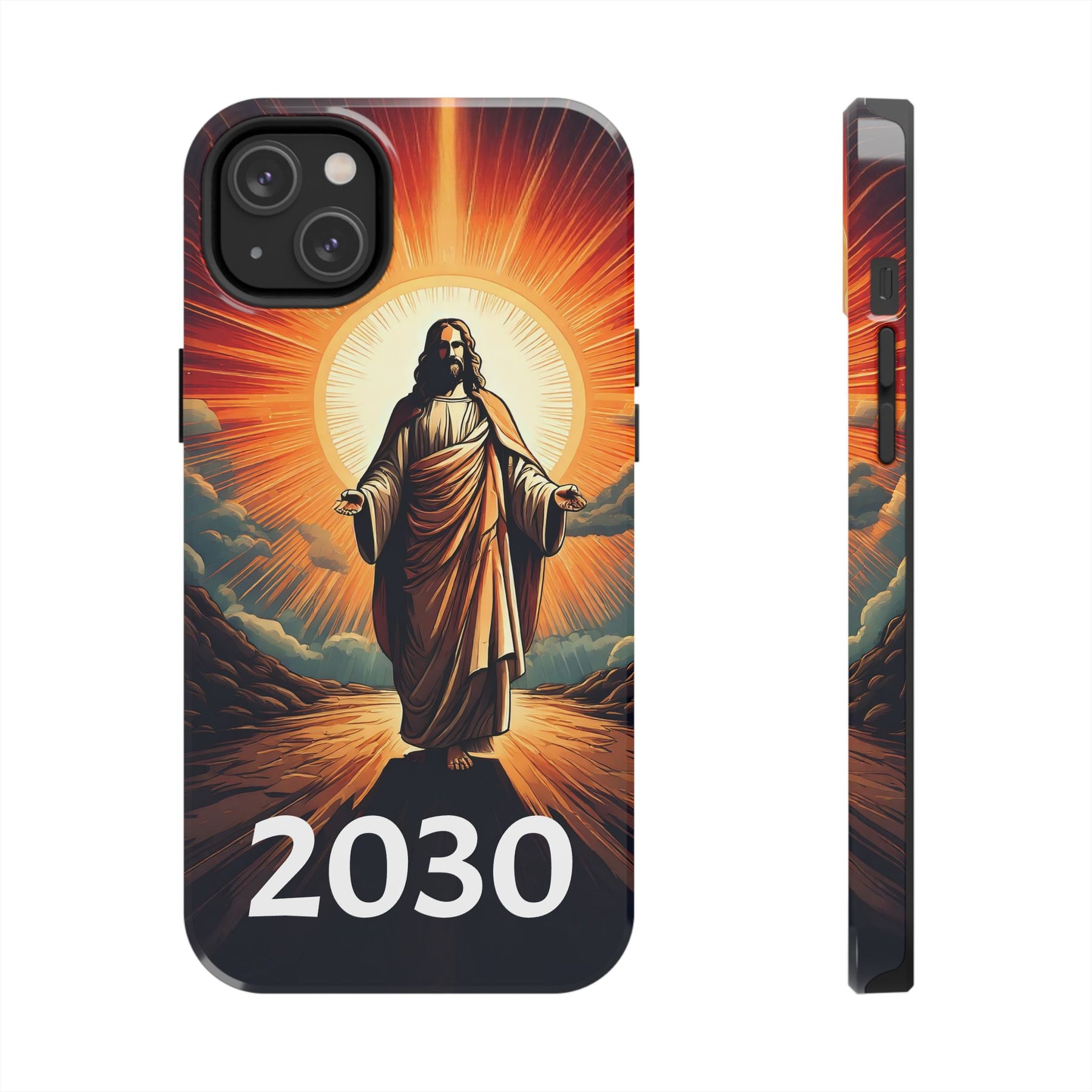 Inspirational Tough Phone Case with Jesus Design - 2030