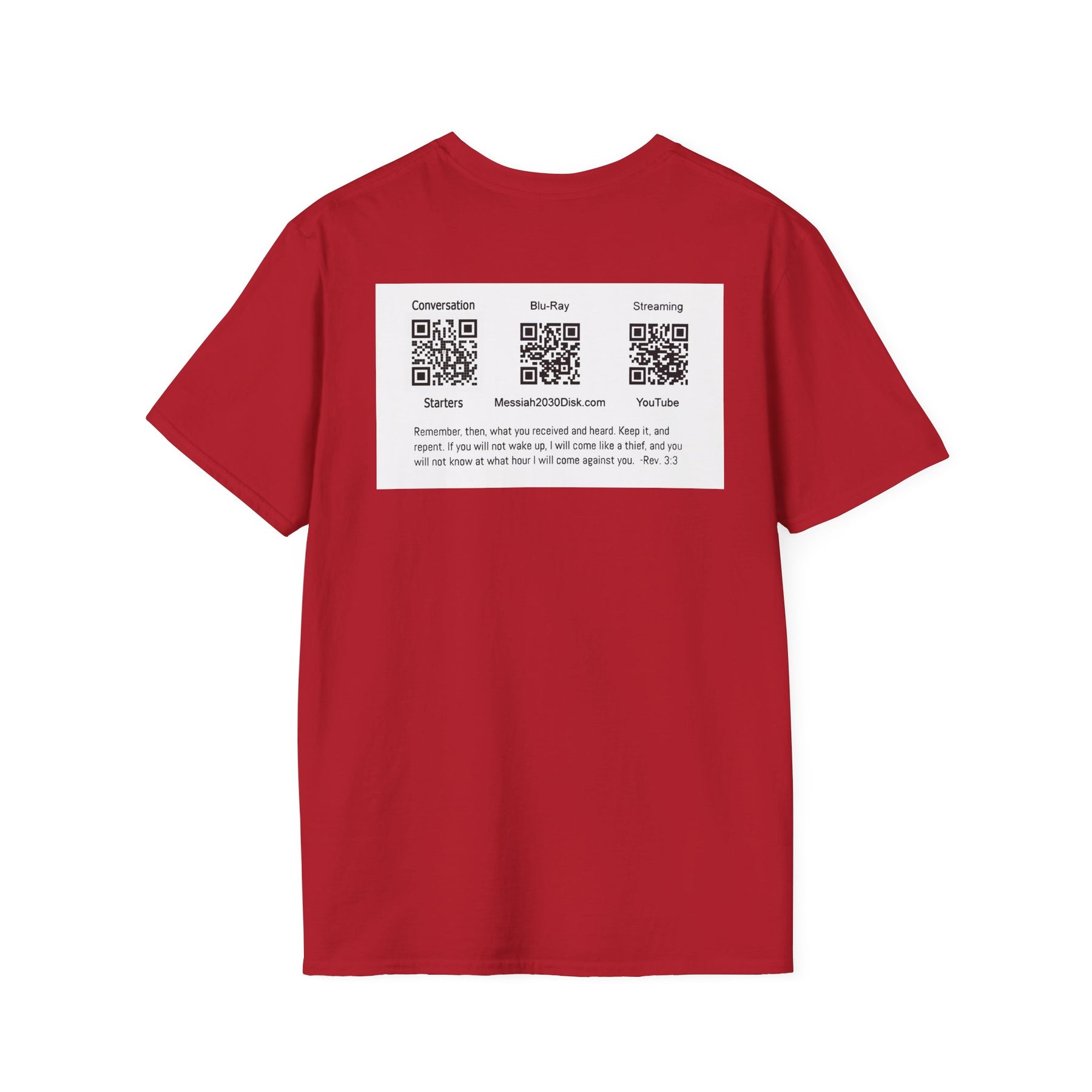 Inspirational Unisex Softstyle T-Shirt - '2030' Jesus Graphic Design