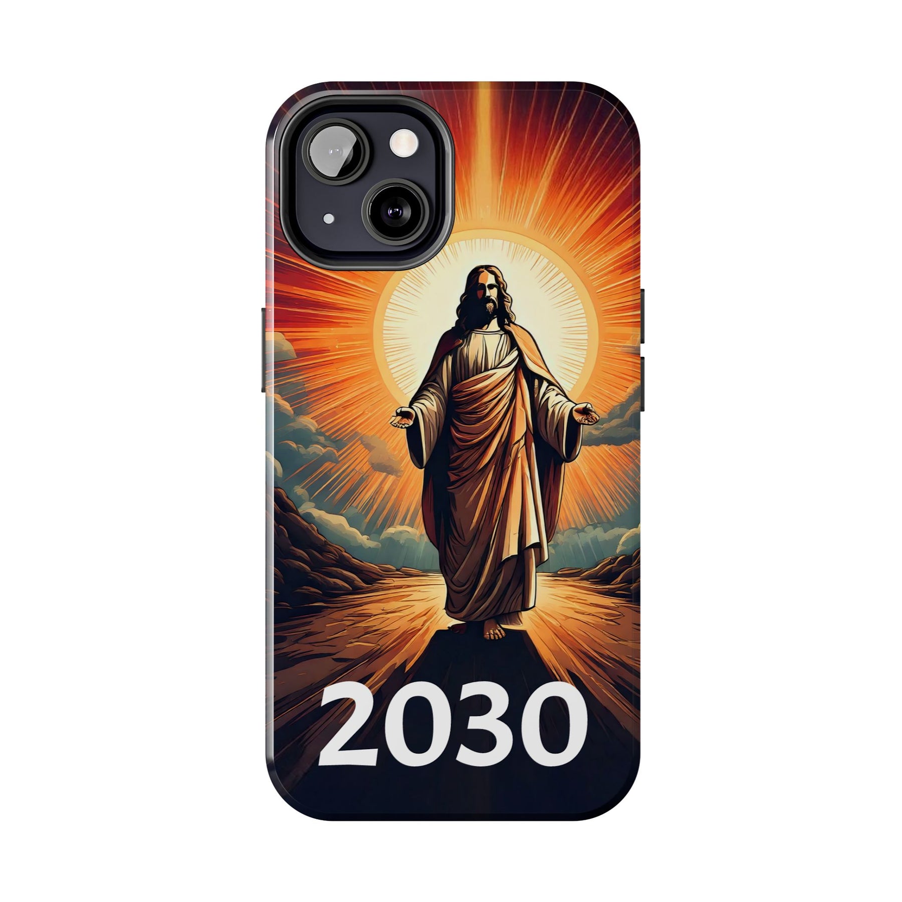 Inspirational Tough Phone Case with Jesus Design - 2030