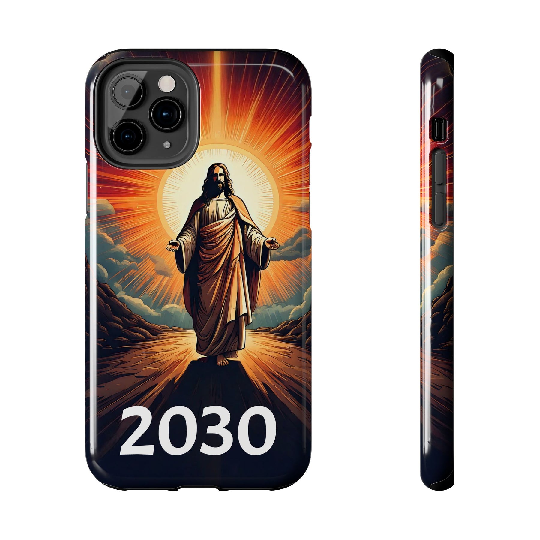 Inspirational Tough Phone Case with Jesus Design - 2030