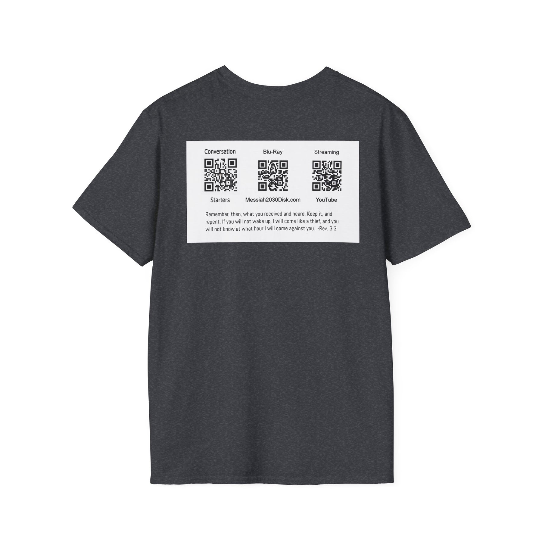 Inspirational Unisex Softstyle T-Shirt - '2030' Jesus Graphic Design