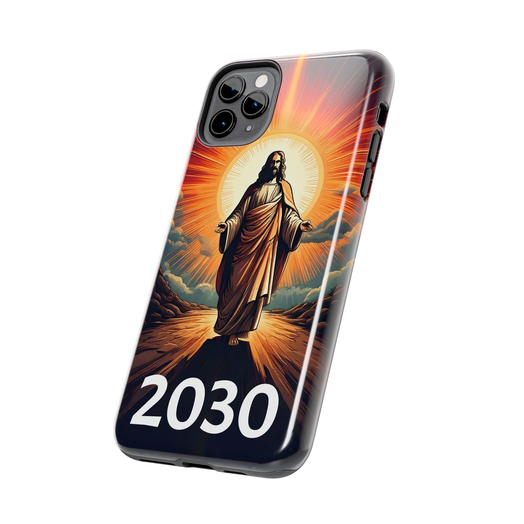 Inspirational Tough Phone Case with Jesus Design - 2030