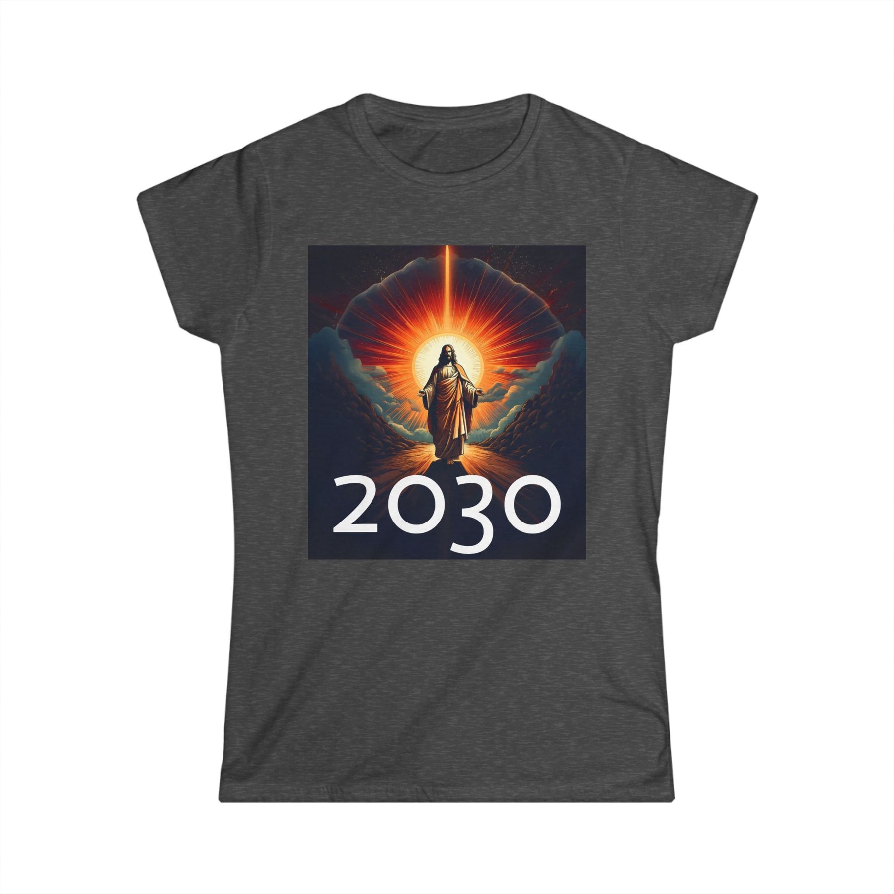 Messiah 2030 Women's Softstyle Tee - Prophetic Messianic Timeline Shirt