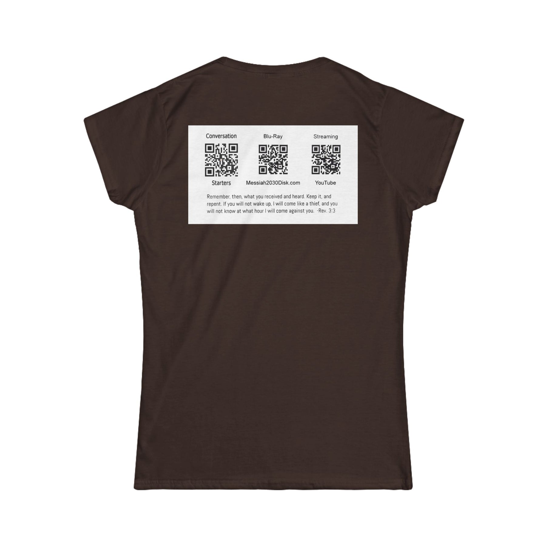 Messiah 2030 Women's Softstyle Tee - Prophetic Messianic Timeline Shirt