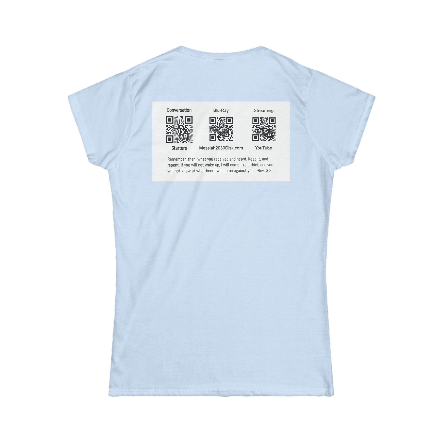 Messiah 2030 Women's Softstyle Tee - Prophetic Messianic Timeline Shirt