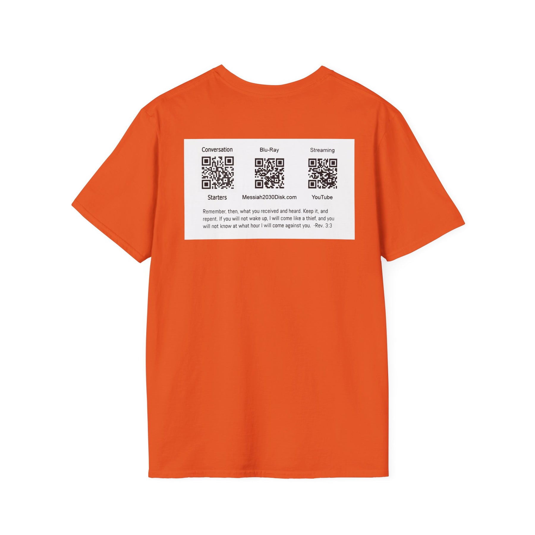 Inspirational Unisex Softstyle T-Shirt - '2030' Jesus Graphic Design