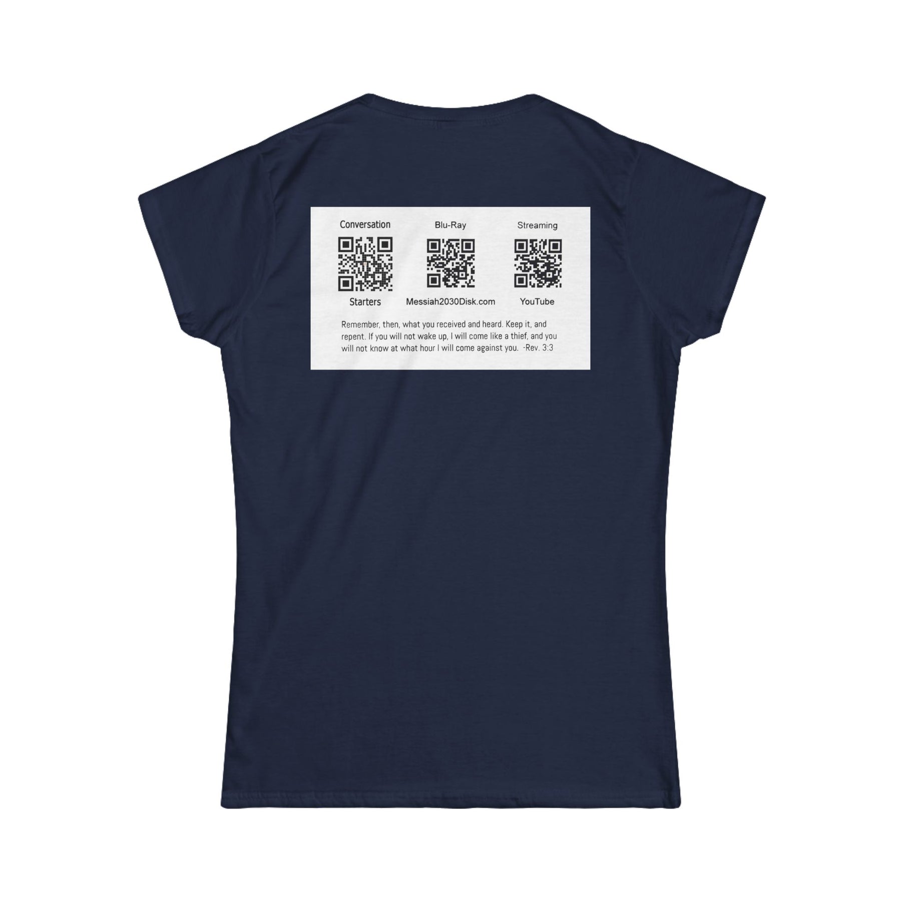 Messiah 2030 Women's Softstyle Tee - Prophetic Messianic Timeline Shirt