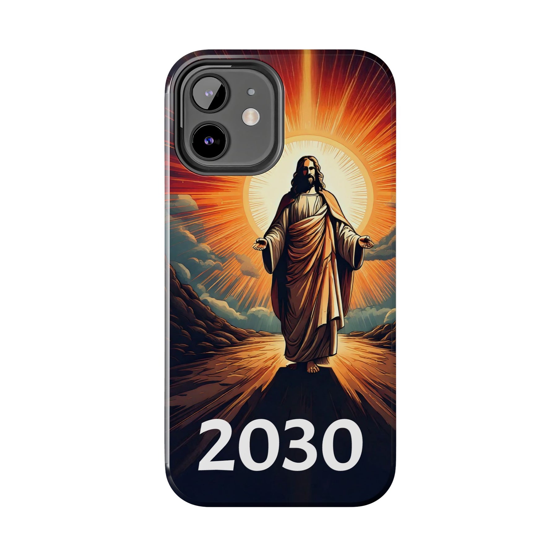 Inspirational Tough Phone Case with Jesus Design - 2030