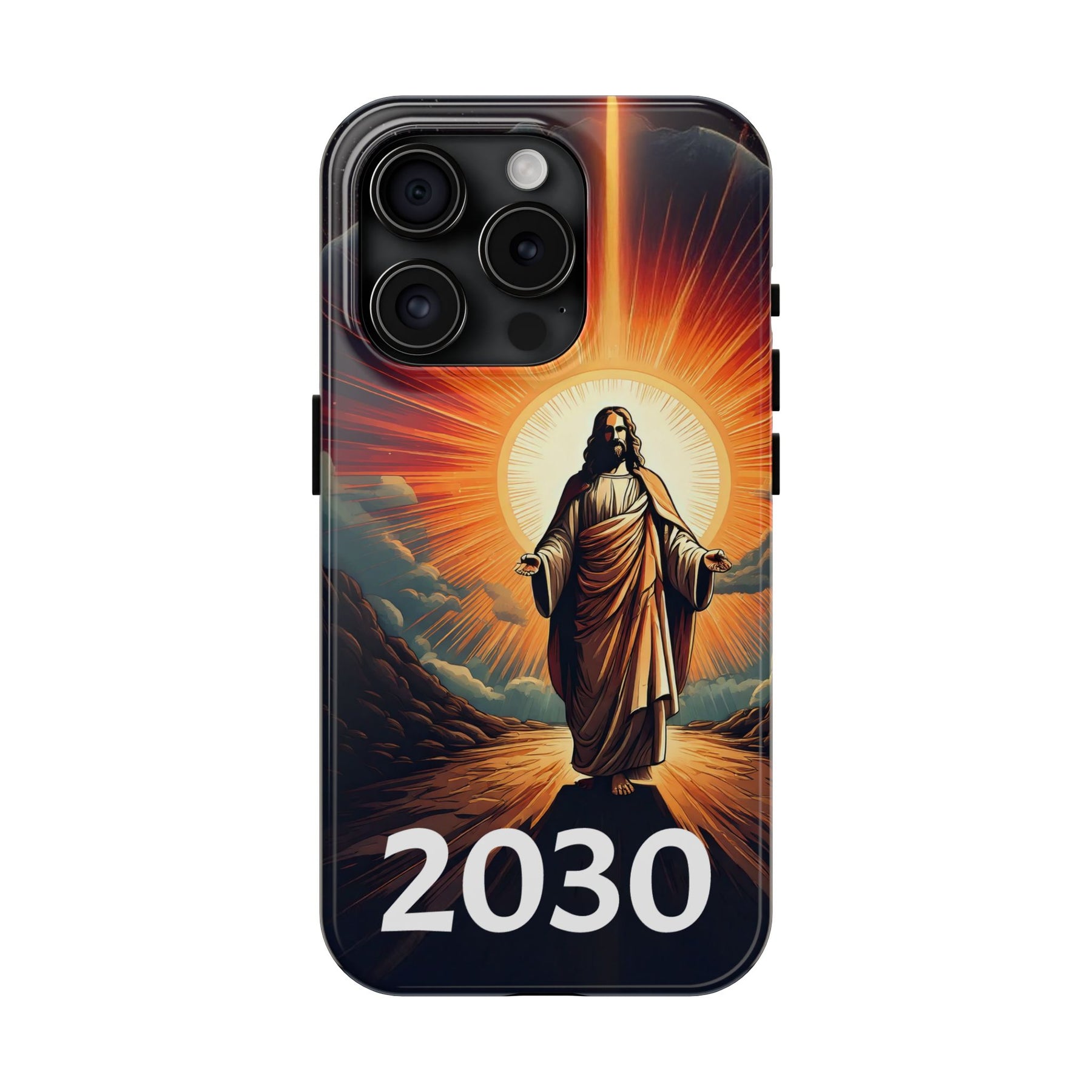 Inspirational Tough Phone Case with Jesus Design - 2030