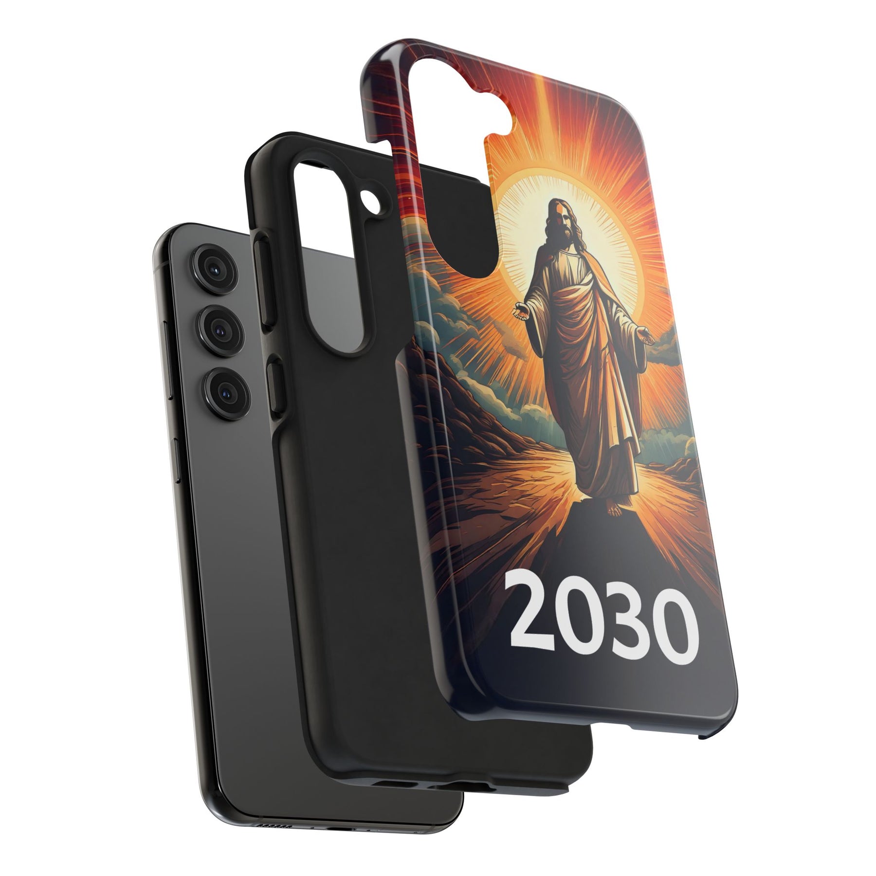 Inspirational Tough Phone Case with Jesus Design - 2030