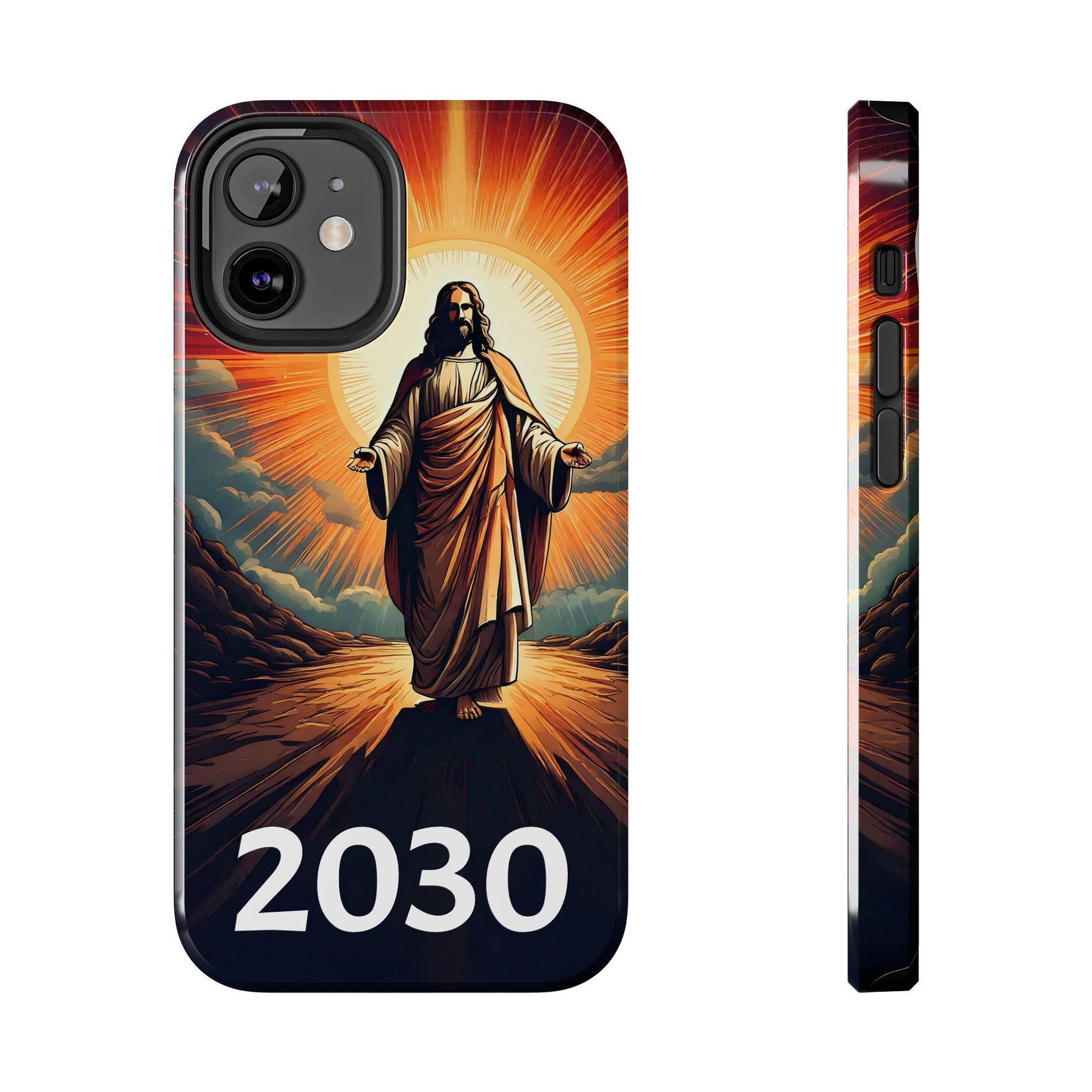 Inspirational Tough Phone Case with Jesus Design - 2030
