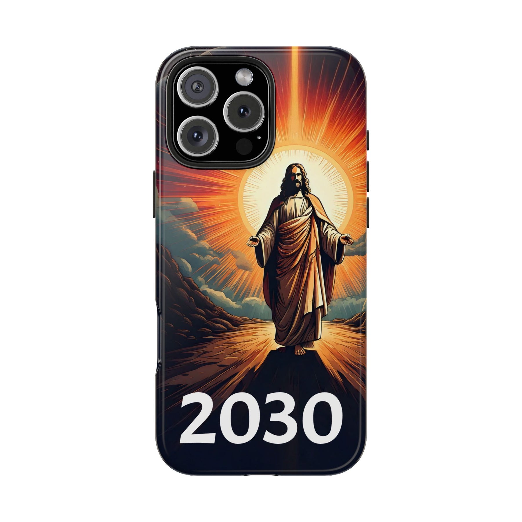 Inspirational Tough Phone Case with Jesus Design - 2030