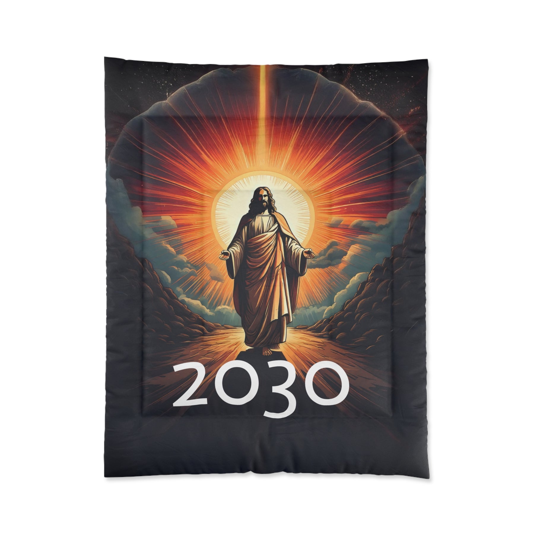 Spiritual Artwork Comforter - Modern Design, Inspirational Decor for Home