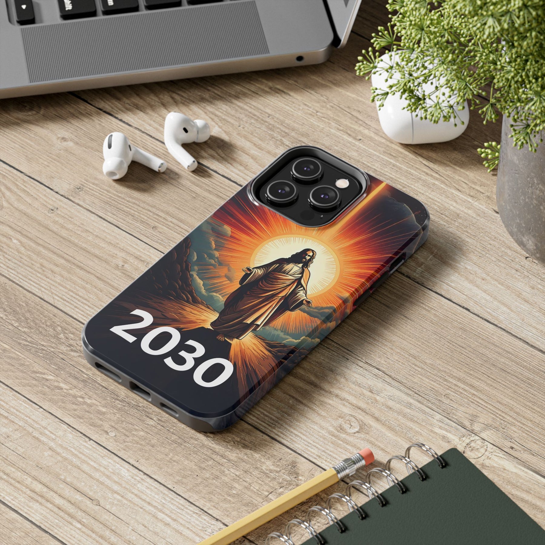 Inspirational Tough Phone Case with Jesus Design - 2030