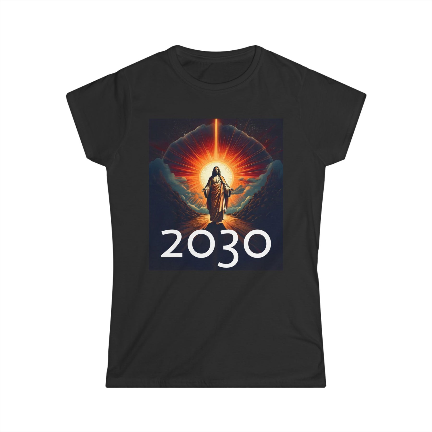 Messiah 2030 Women's Softstyle Tee - Prophetic Messianic Timeline Shirt