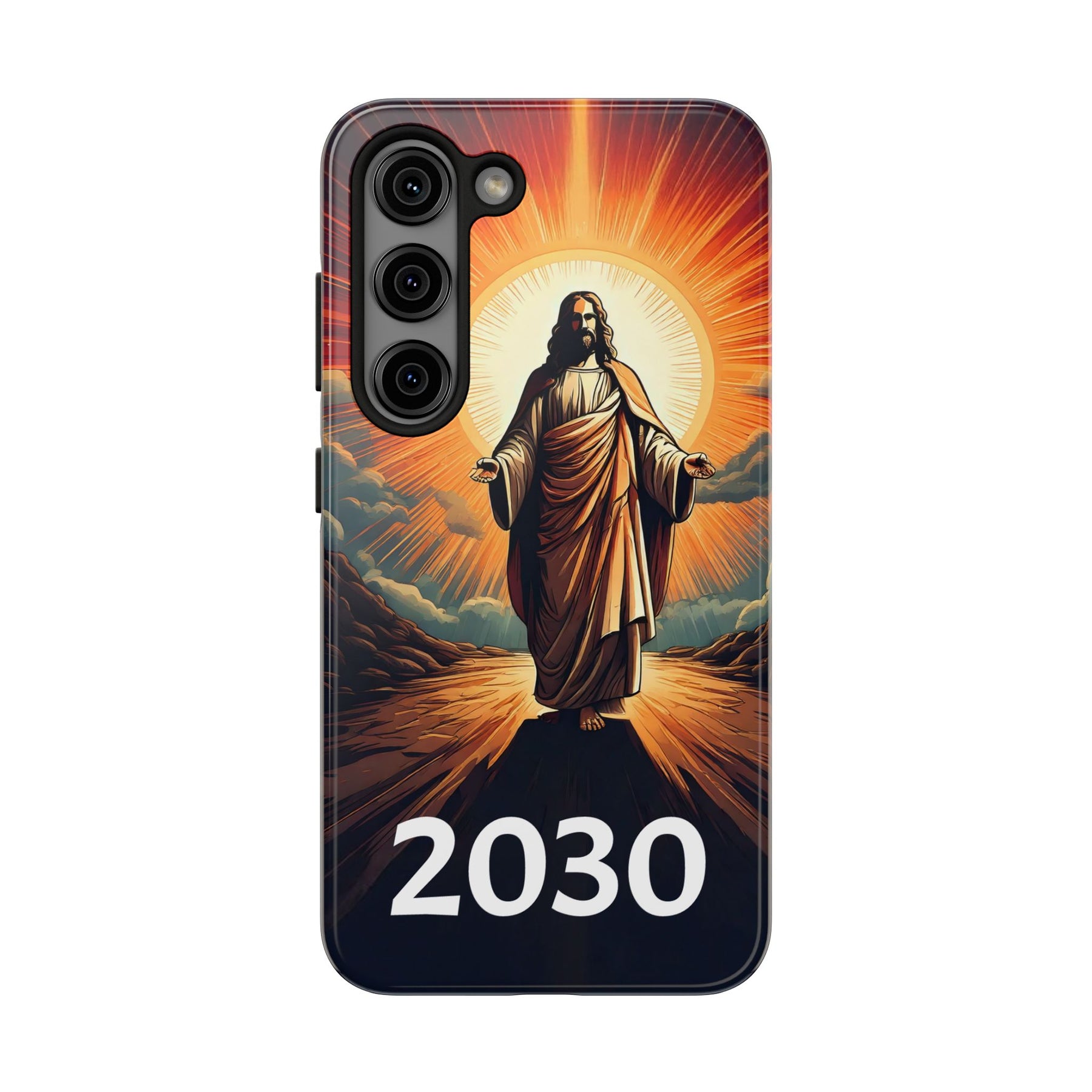 Inspirational Tough Phone Case with Jesus Design - 2030