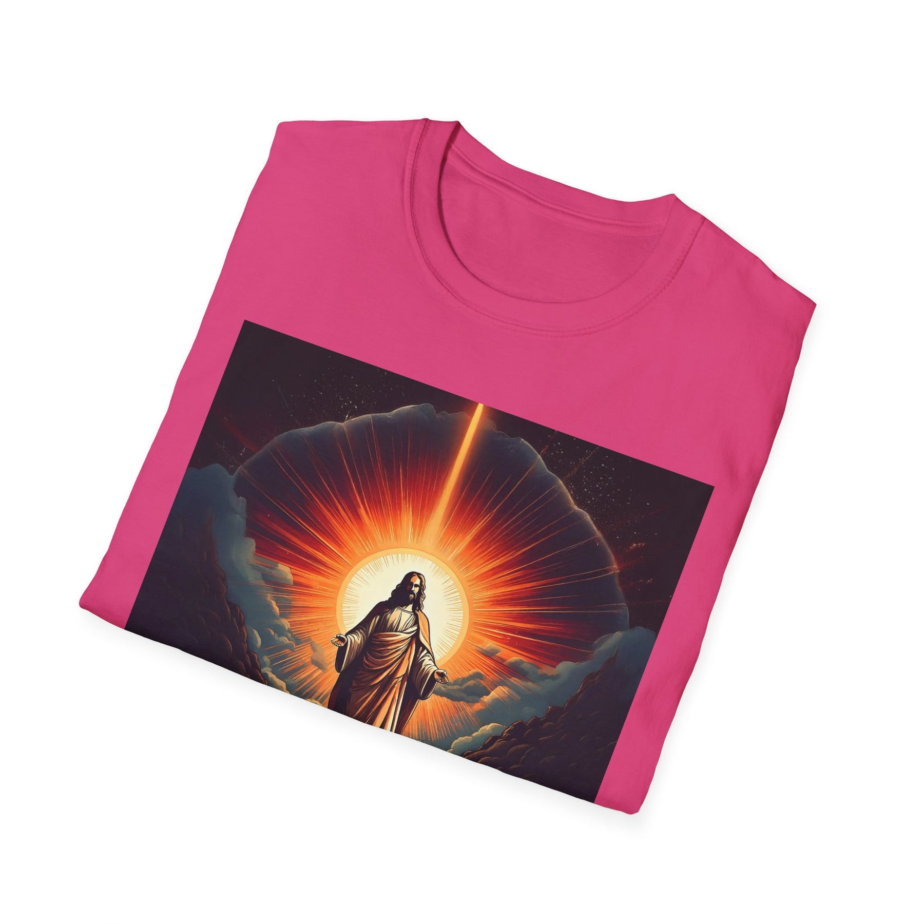 Inspirational Unisex Softstyle T-Shirt - '2030' Jesus Graphic Design