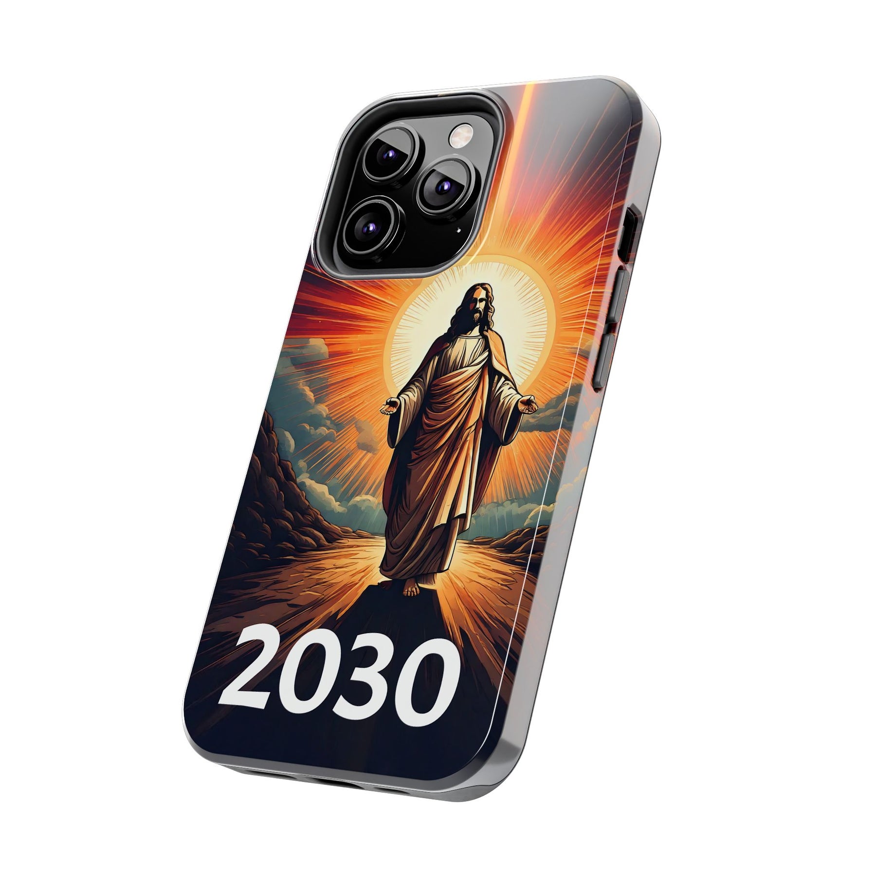 Inspirational Tough Phone Case with Jesus Design - 2030