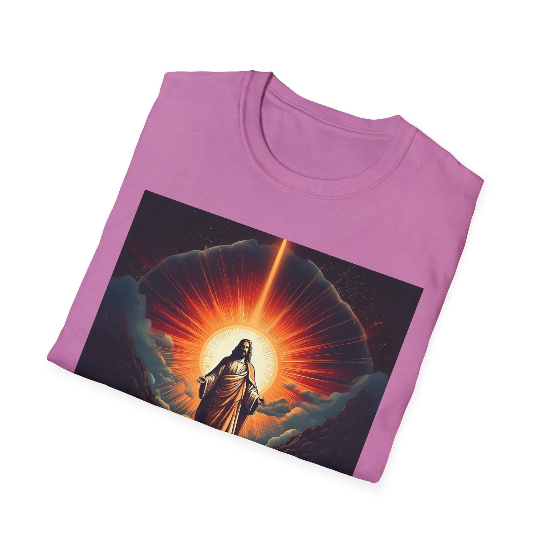 Inspirational Unisex Softstyle T-Shirt - '2030' Jesus Graphic Design