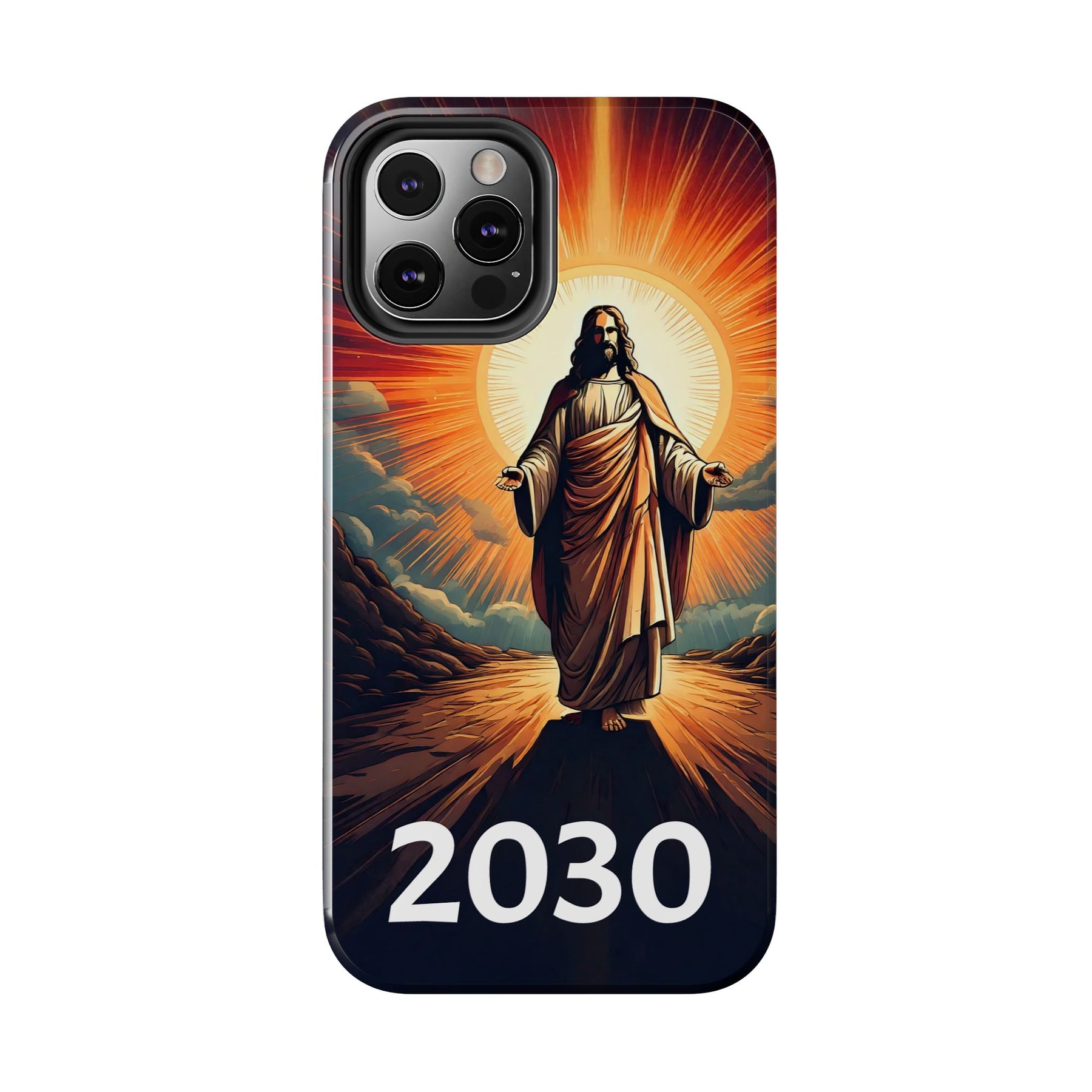 Inspirational Tough Phone Case with Jesus Design - 2030