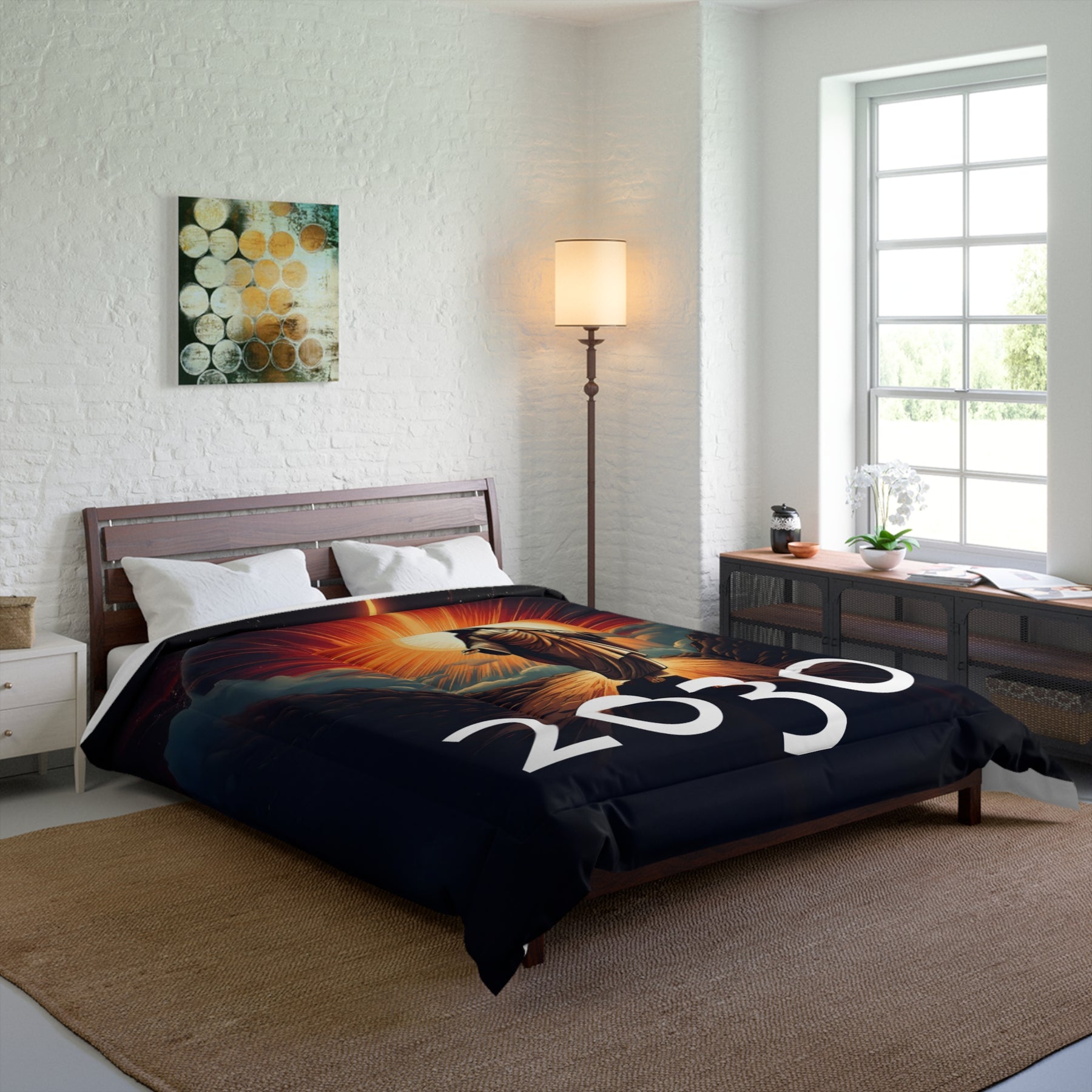 Spiritual Artwork Comforter - Modern Design, Inspirational Decor for Home