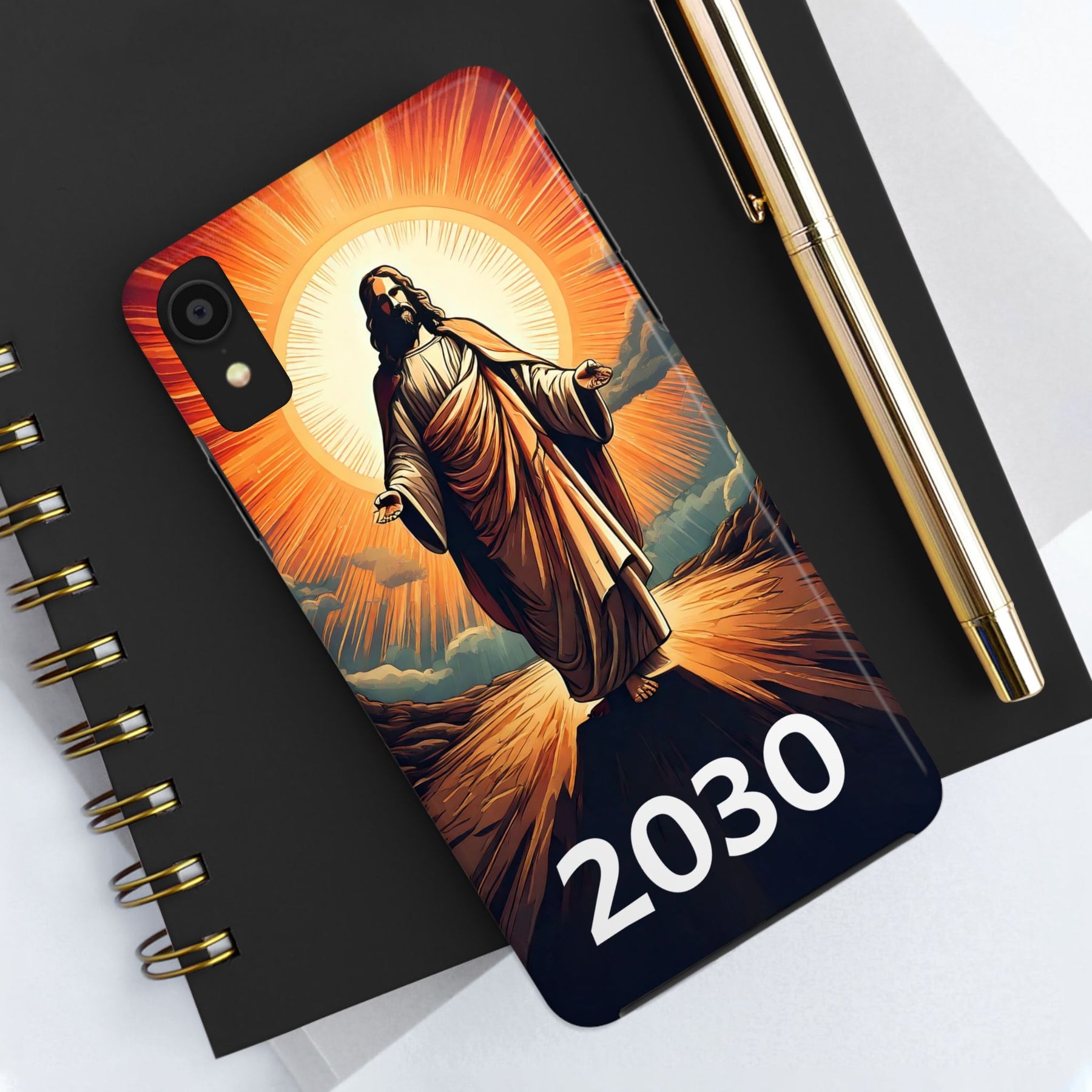 Inspirational Tough Phone Case with Jesus Design - 2030