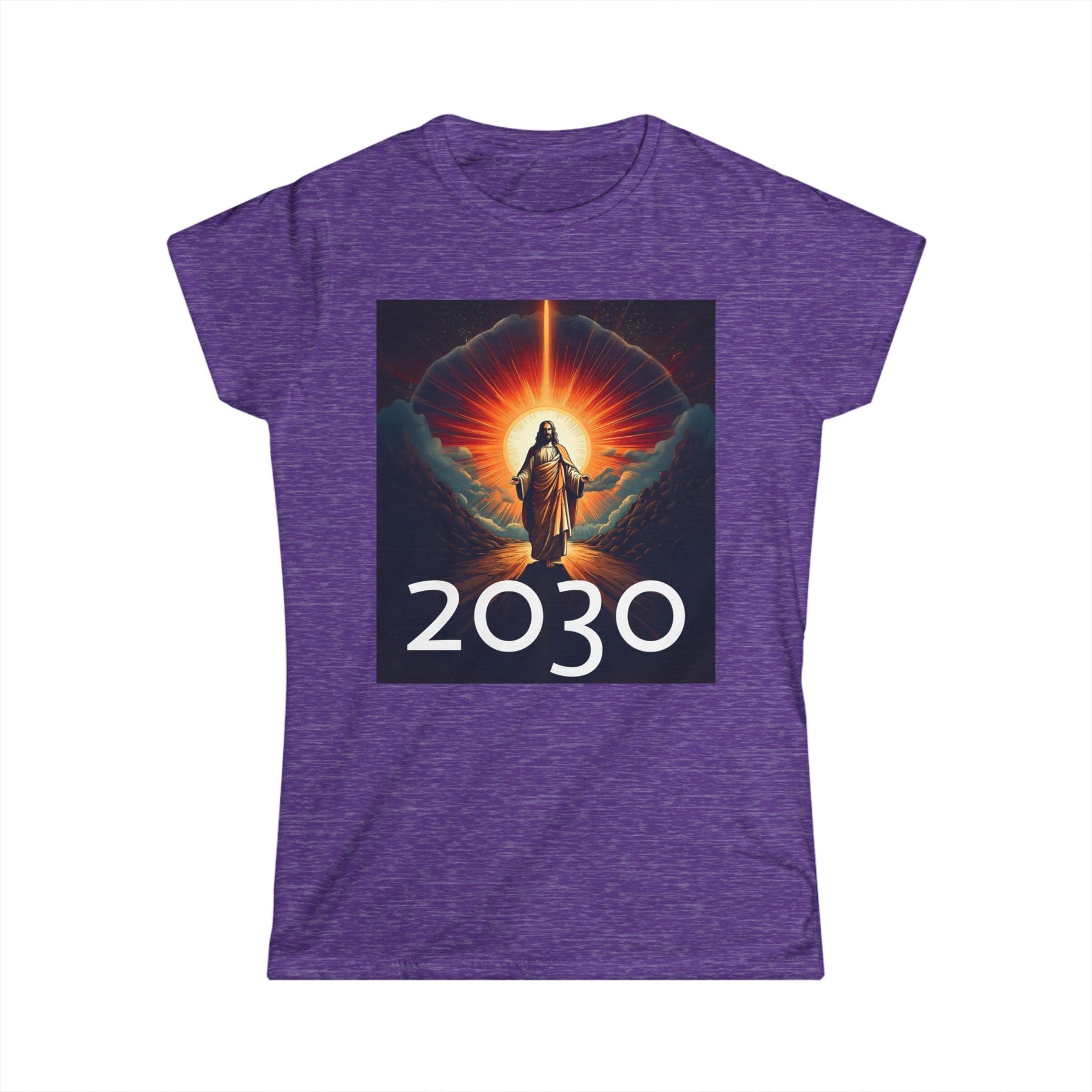 Messiah 2030 Women's Softstyle Tee - Prophetic Messianic Timeline Shirt