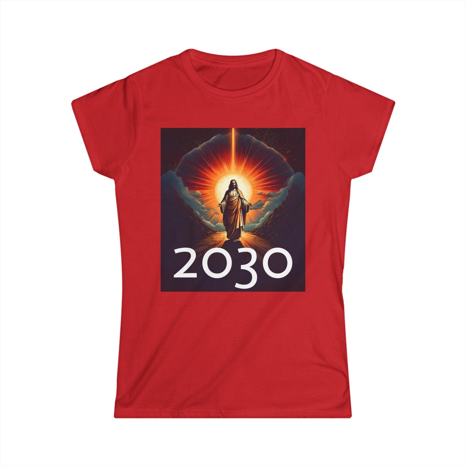 Messiah 2030 Women's Softstyle Tee - Prophetic Messianic Timeline Shirt