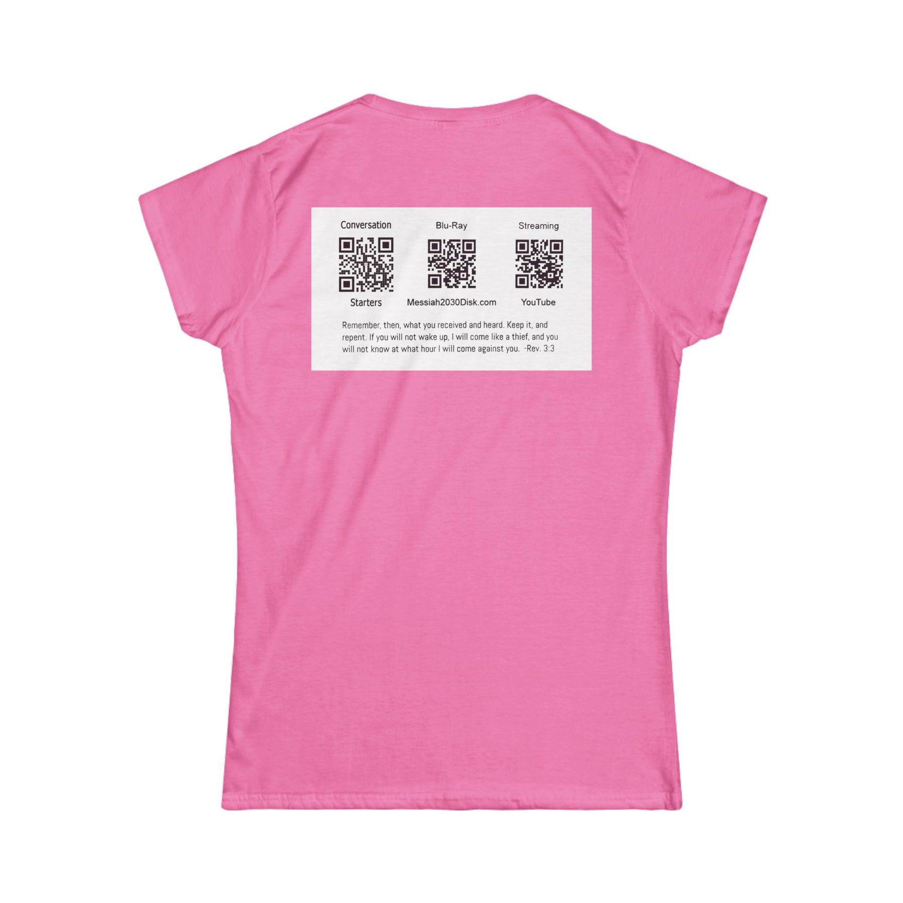 Messiah 2030 Women's Softstyle Tee - Prophetic Messianic Timeline Shirt
