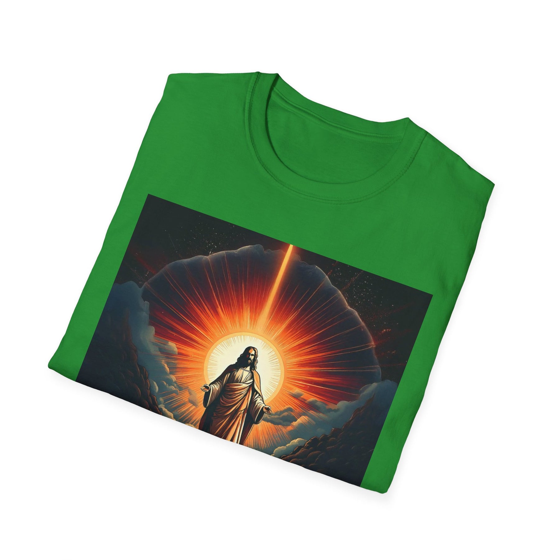 Inspirational Unisex Softstyle T-Shirt - '2030' Jesus Graphic Design