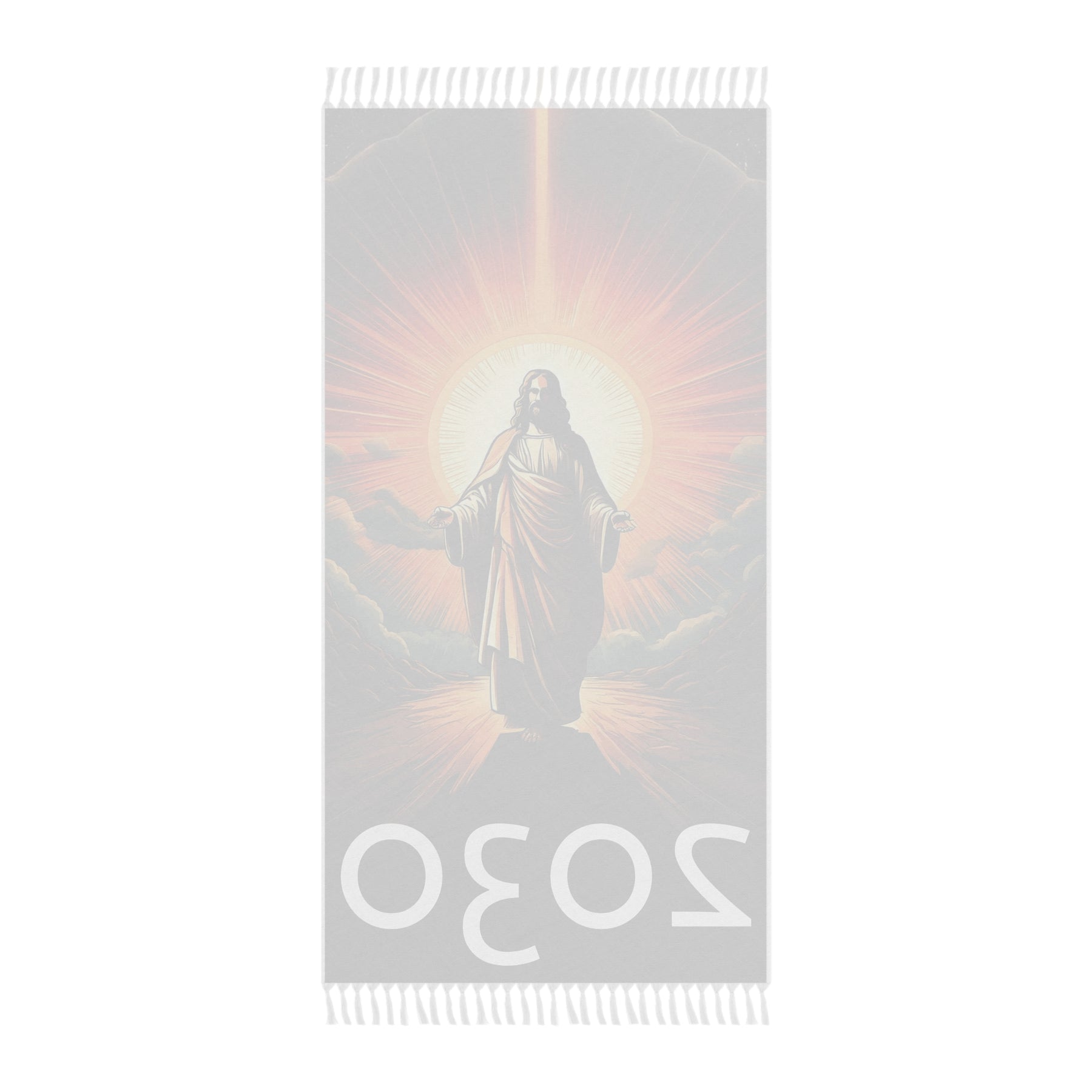 Boho Beach Towel with Inspirational Design - 2030 Vision