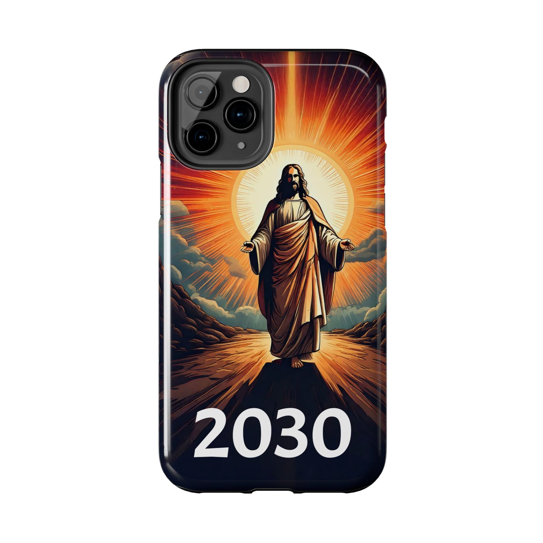 Inspirational Tough Phone Case with Jesus Design - 2030