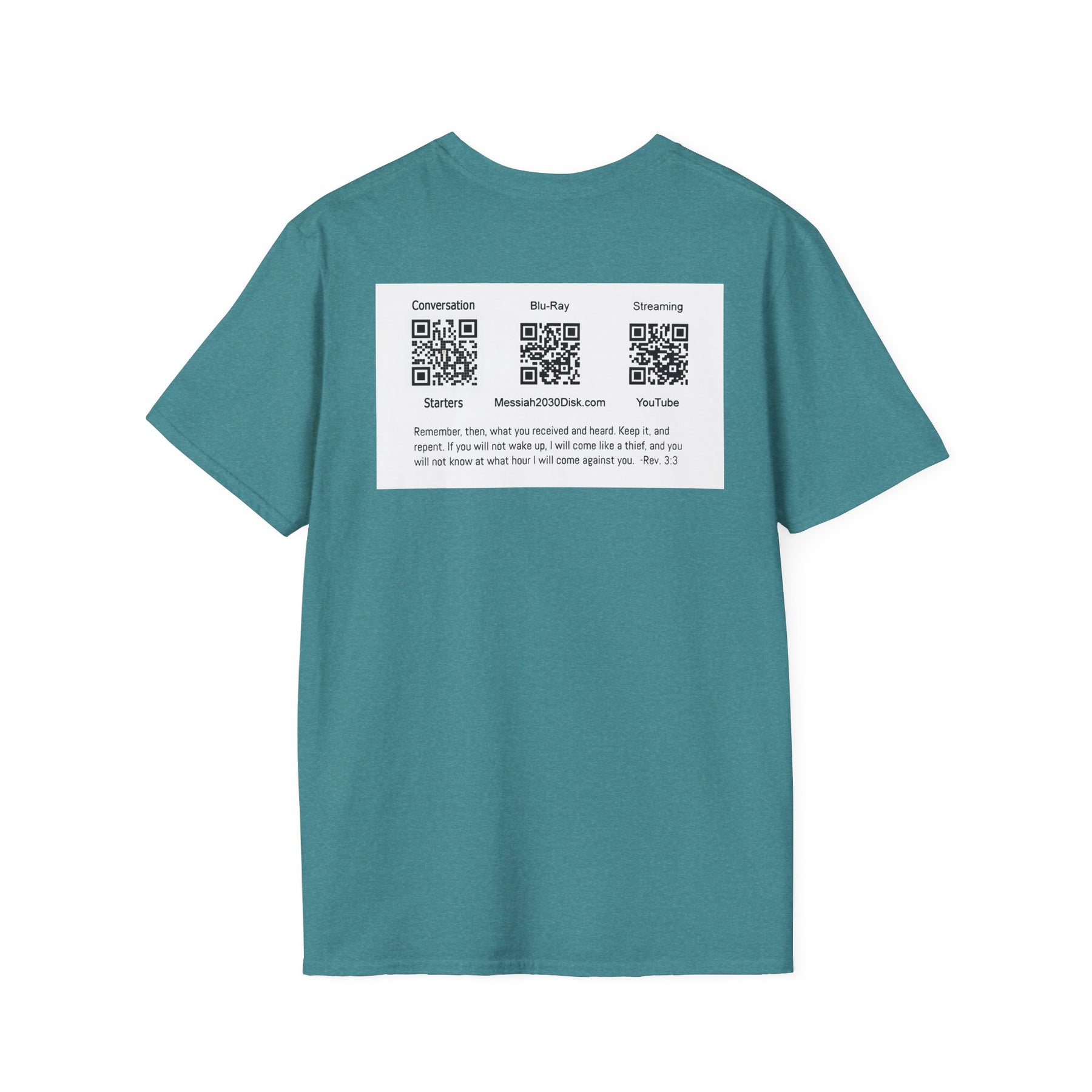 Inspirational Unisex Softstyle T-Shirt - '2030' Jesus Graphic Design