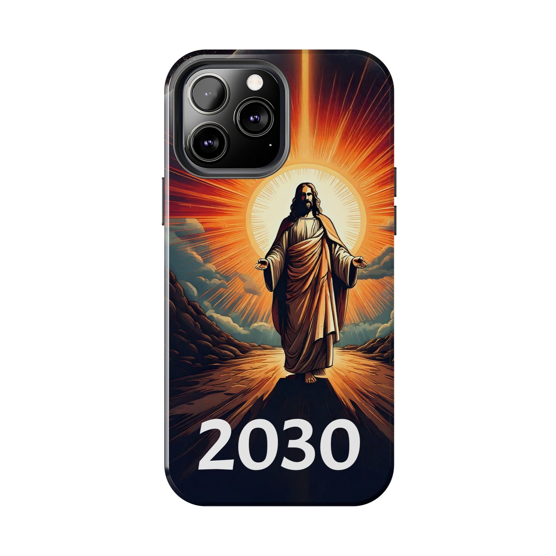 Inspirational Tough Phone Case with Jesus Design - 2030