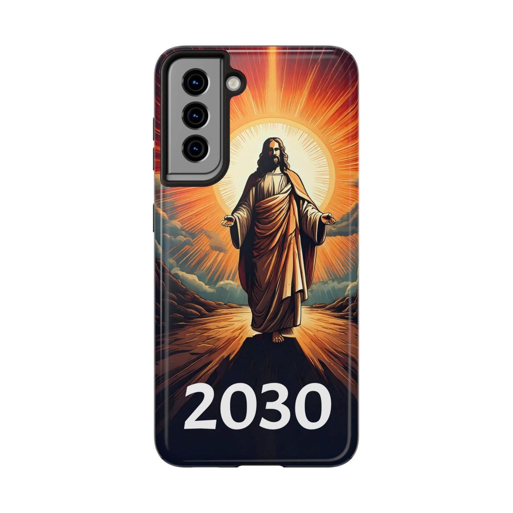 Inspirational Tough Phone Case with Jesus Design - 2030