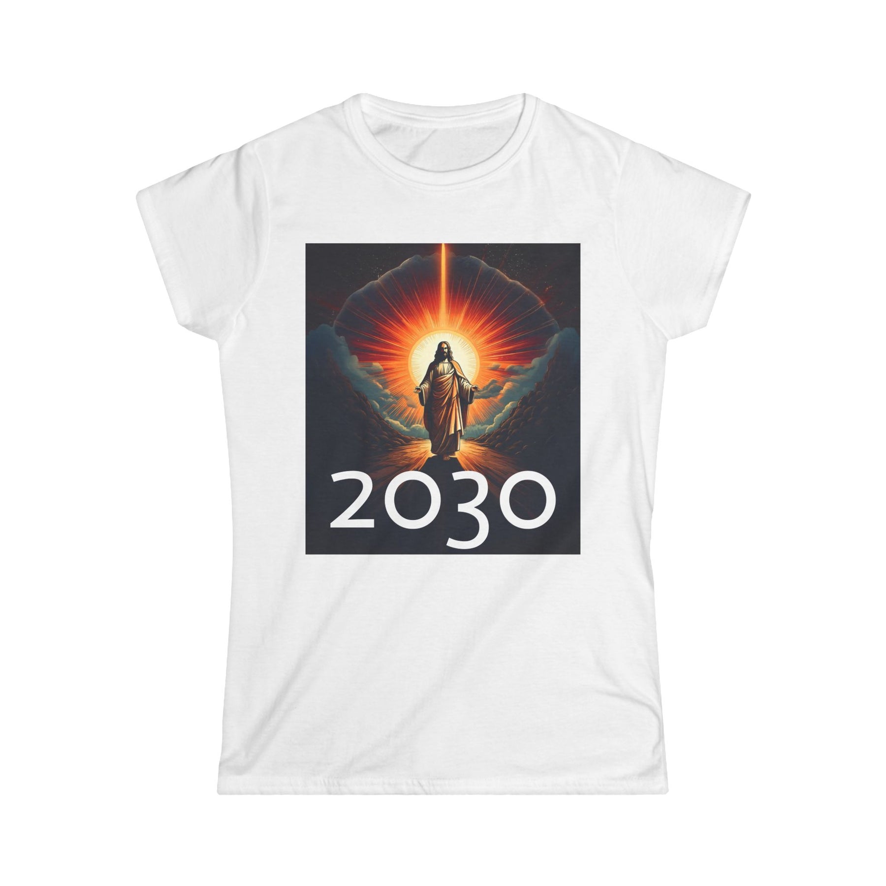 Messiah 2030 Women's Softstyle Tee - Prophetic Messianic Timeline Shirt