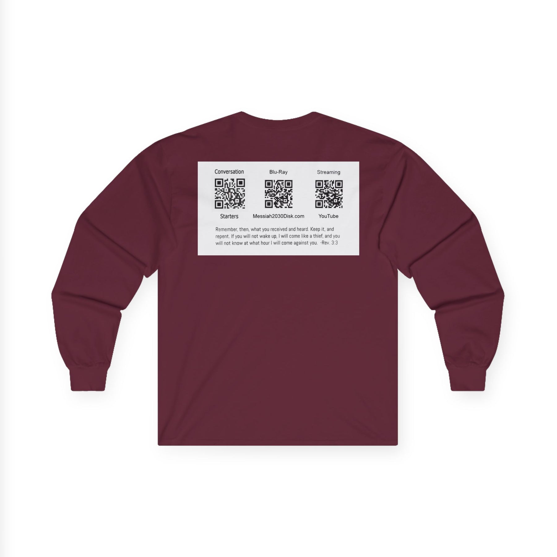 Messiah 2030 Long Sleeve Tee - Prophetic Messianic Timeline Shirt