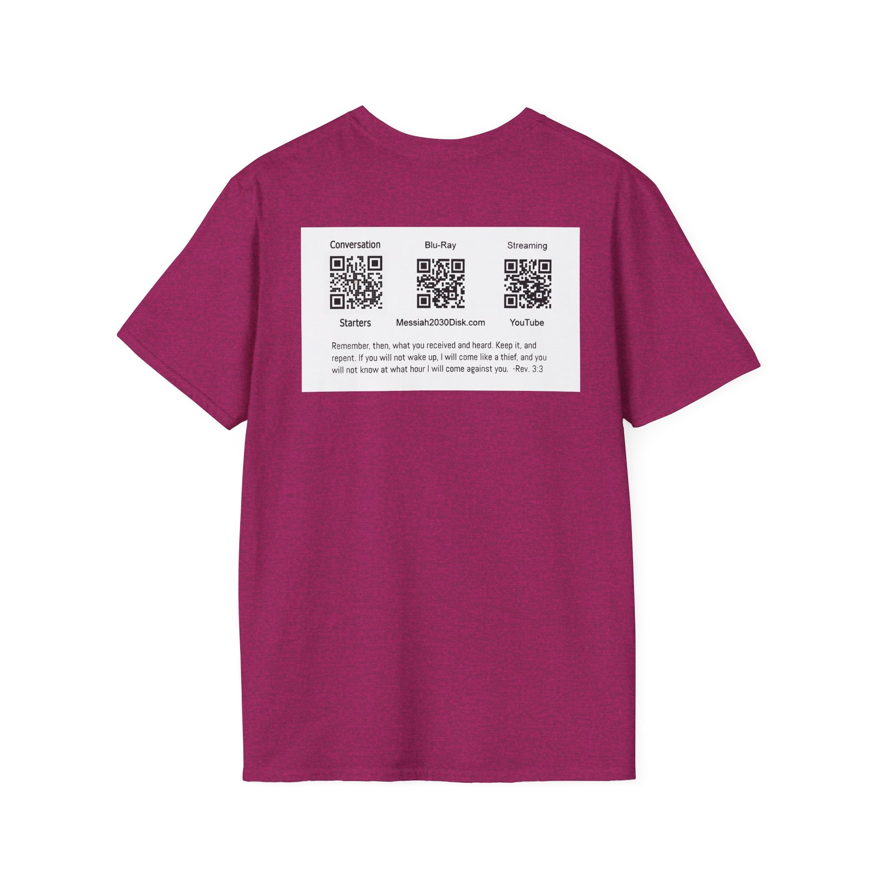 Inspirational Unisex Softstyle T-Shirt - '2030' Jesus Graphic Design