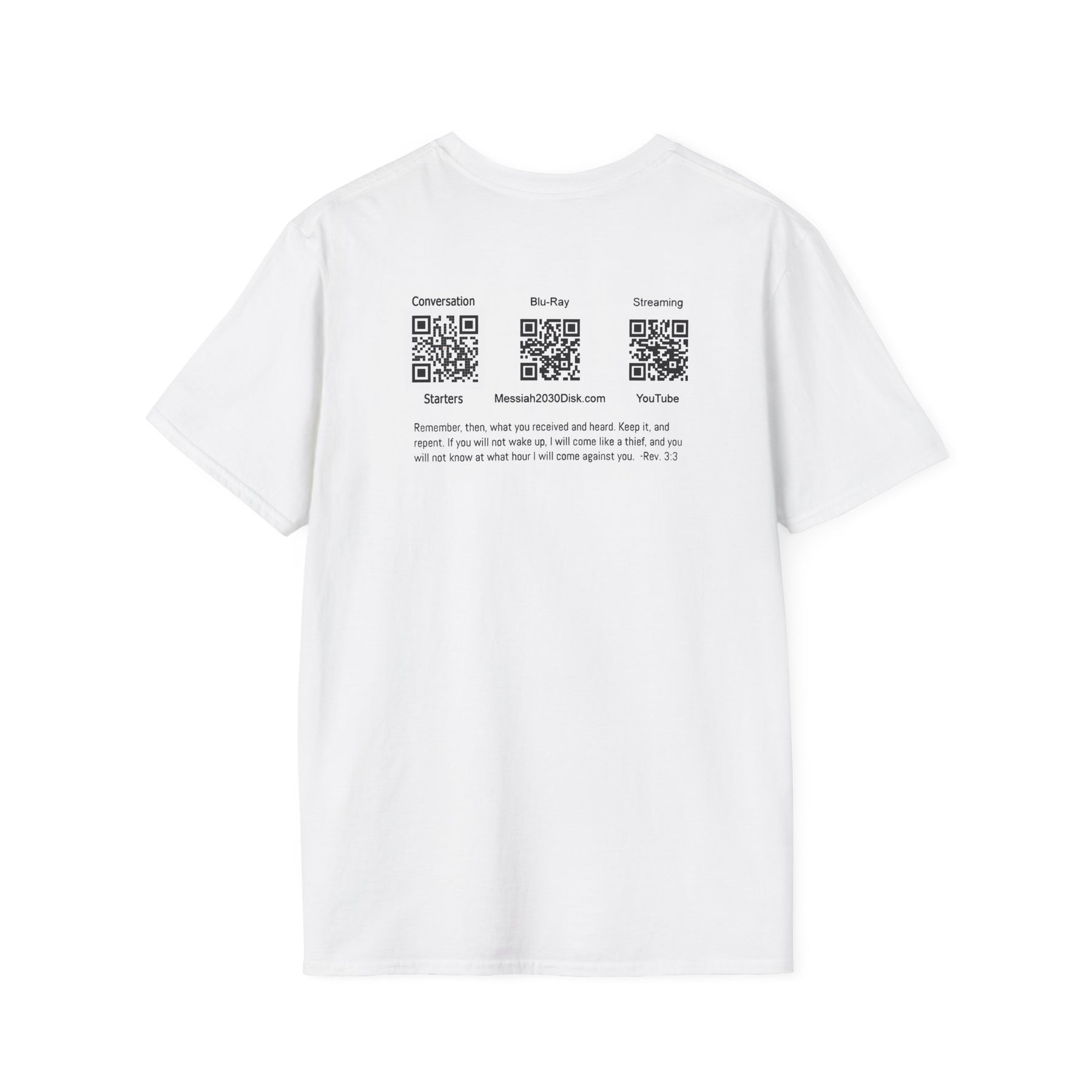 Inspirational Unisex Softstyle T-Shirt - 2030 Messiah Design