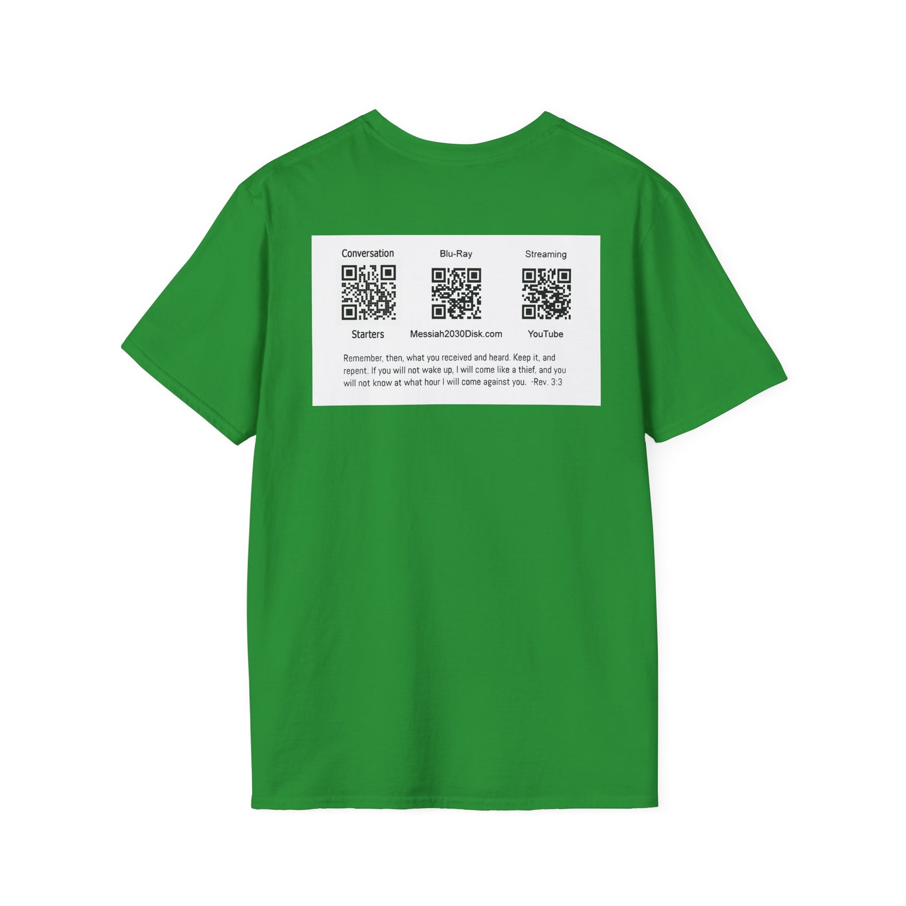 Inspirational Unisex Softstyle T-Shirt - '2030' Jesus Graphic Design