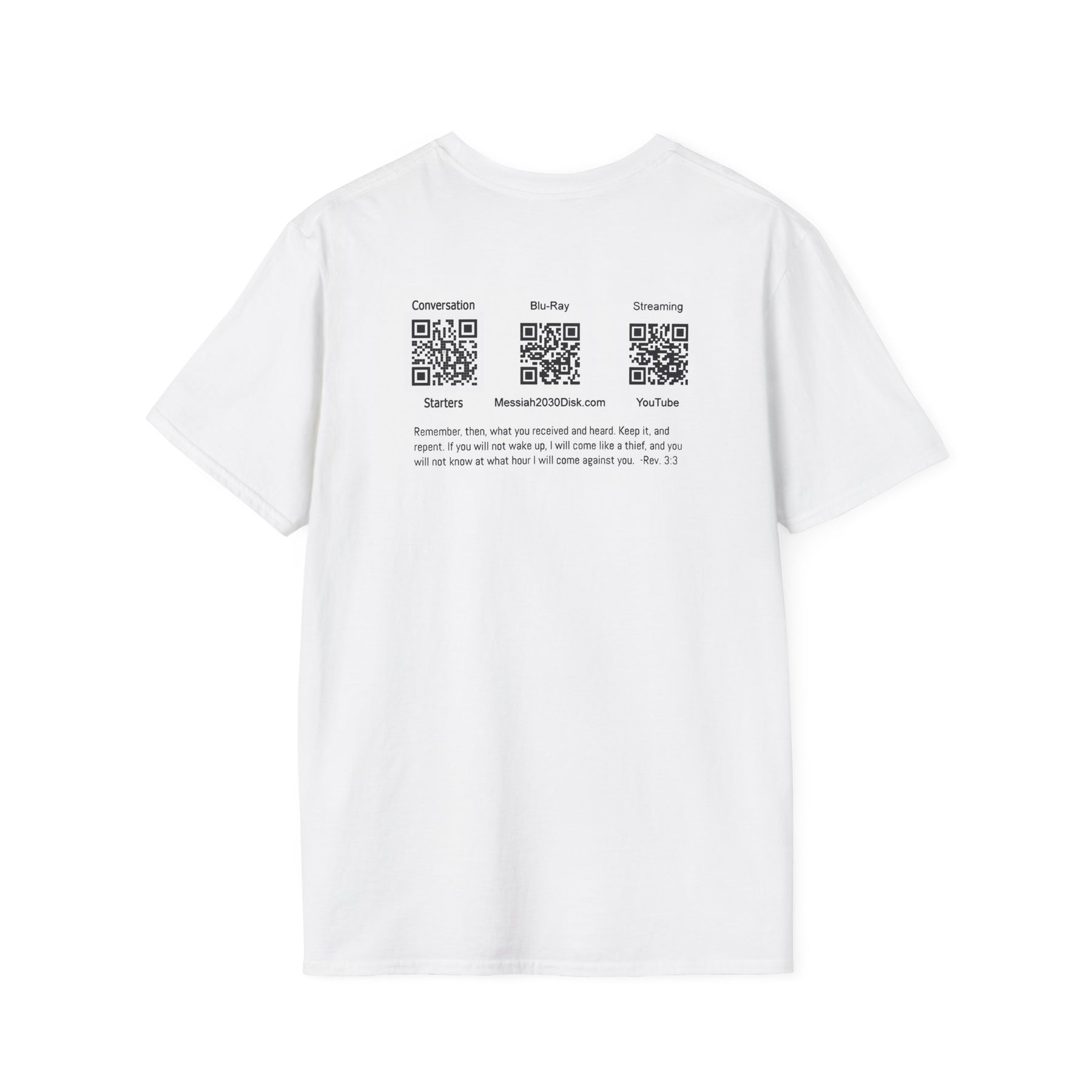 Inspirational Unisex Softstyle T-Shirt - '2030' Jesus Graphic Design