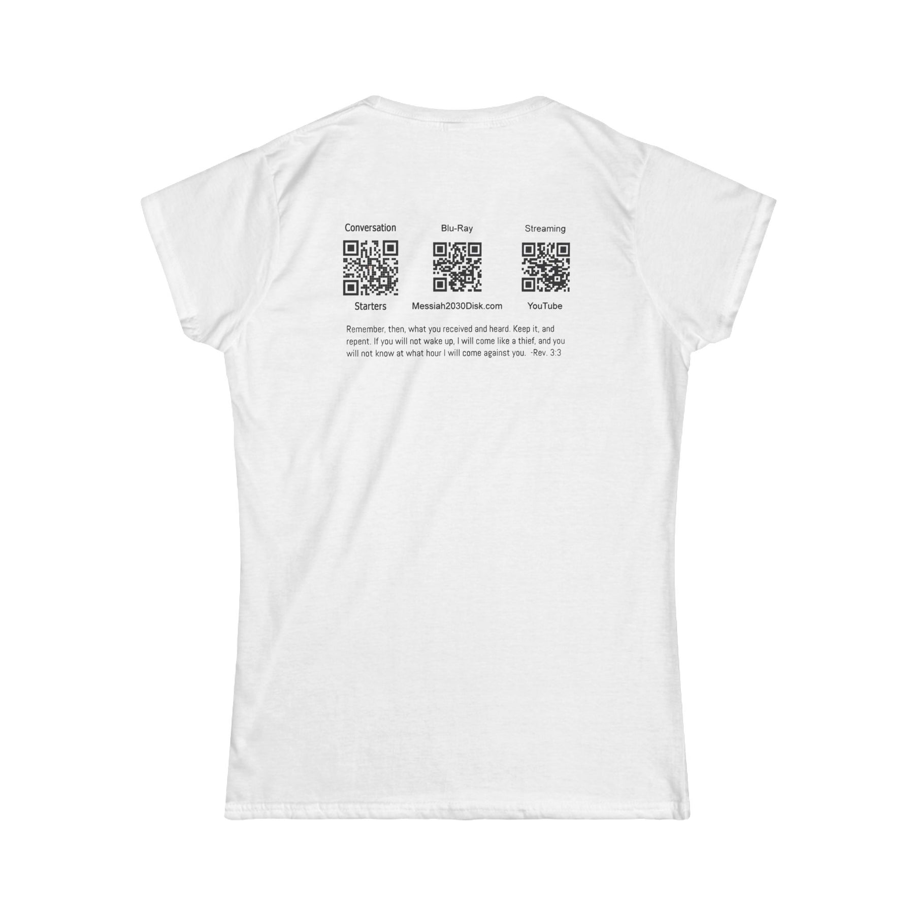 Messiah 2030 Women's Softstyle Tee - Prophetic Messianic Timeline Shirt