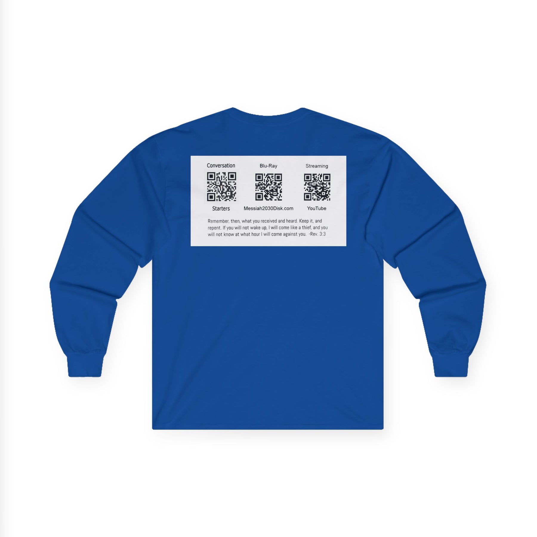 Messiah 2030 Long Sleeve Tee - Prophetic Messianic Timeline Shirt