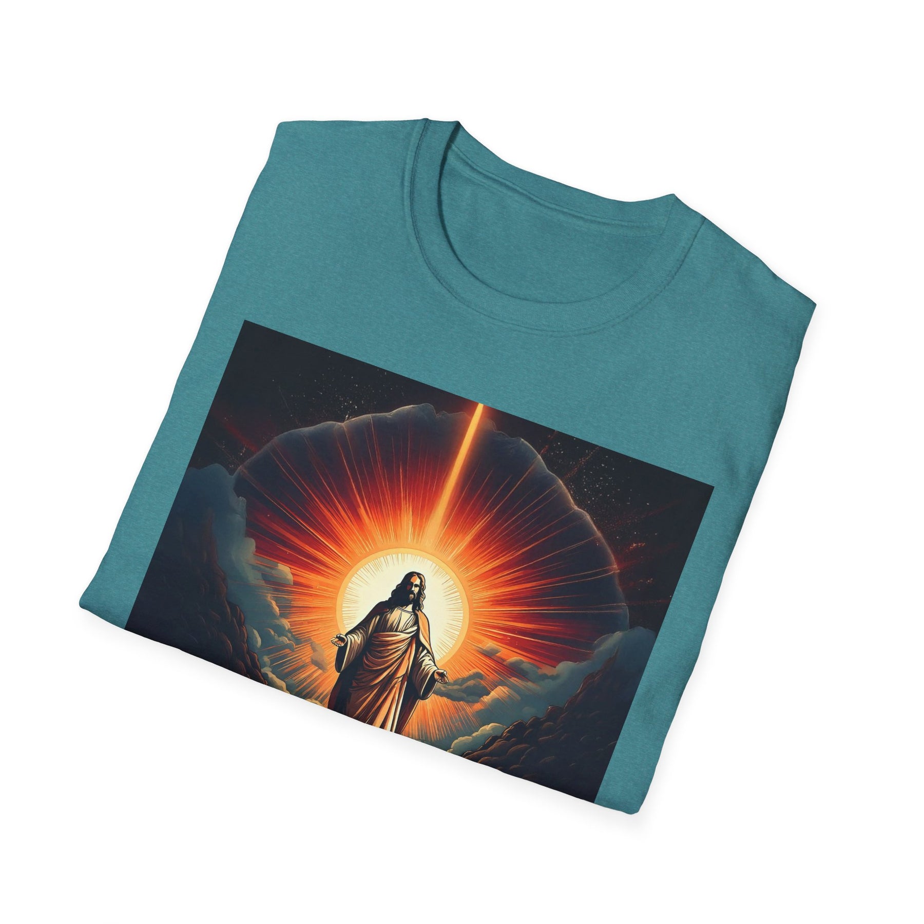 Inspirational Unisex Softstyle T-Shirt - '2030' Jesus Graphic Design