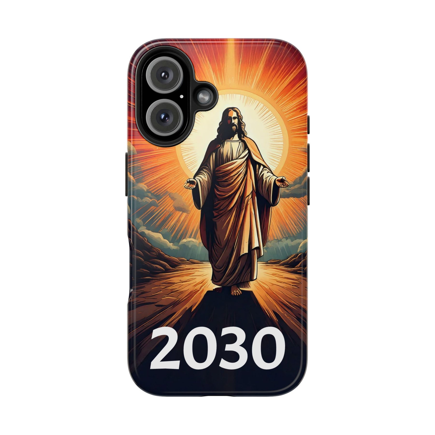 Inspirational Tough Phone Case with Jesus Design - 2030