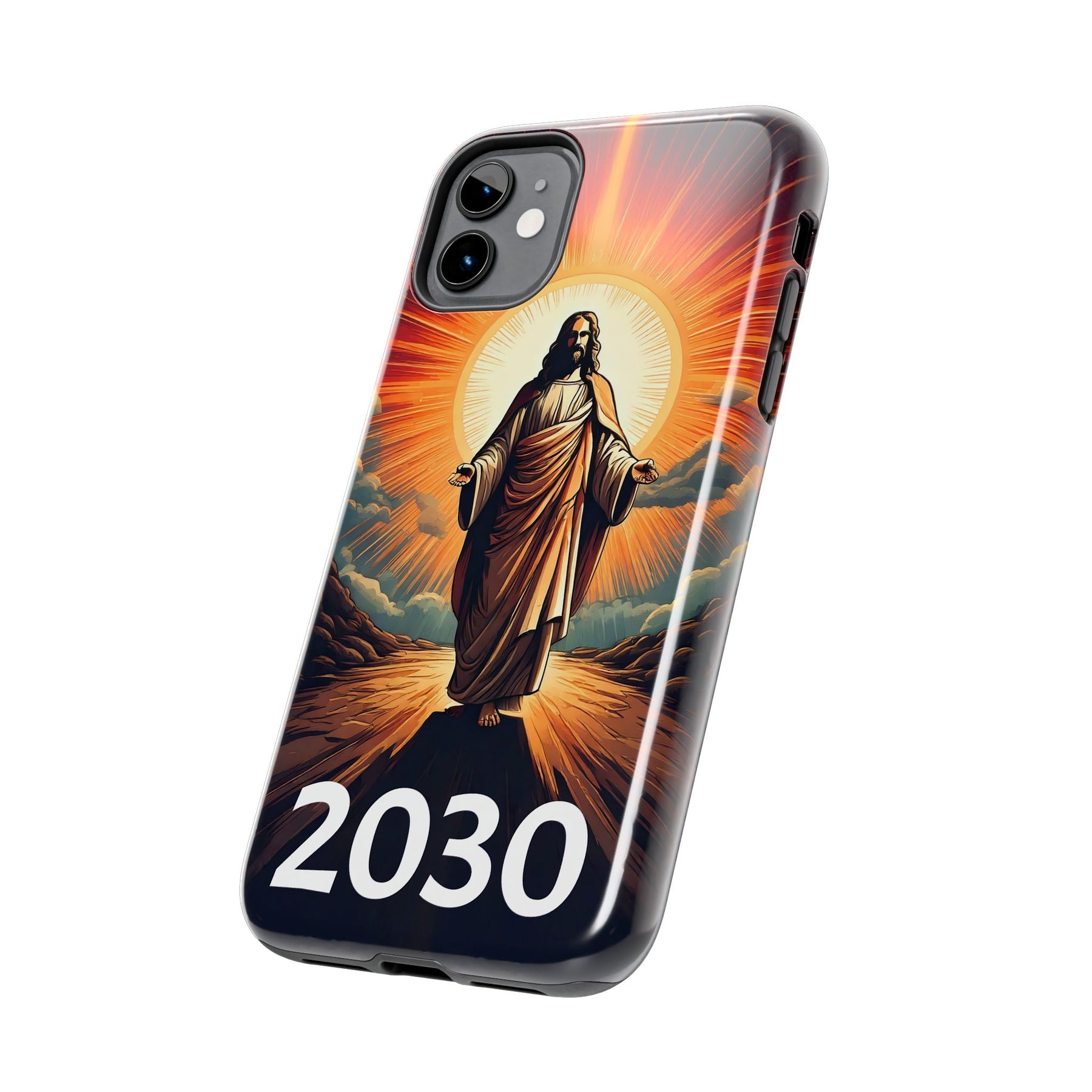 Inspirational Tough Phone Case with Jesus Design - 2030