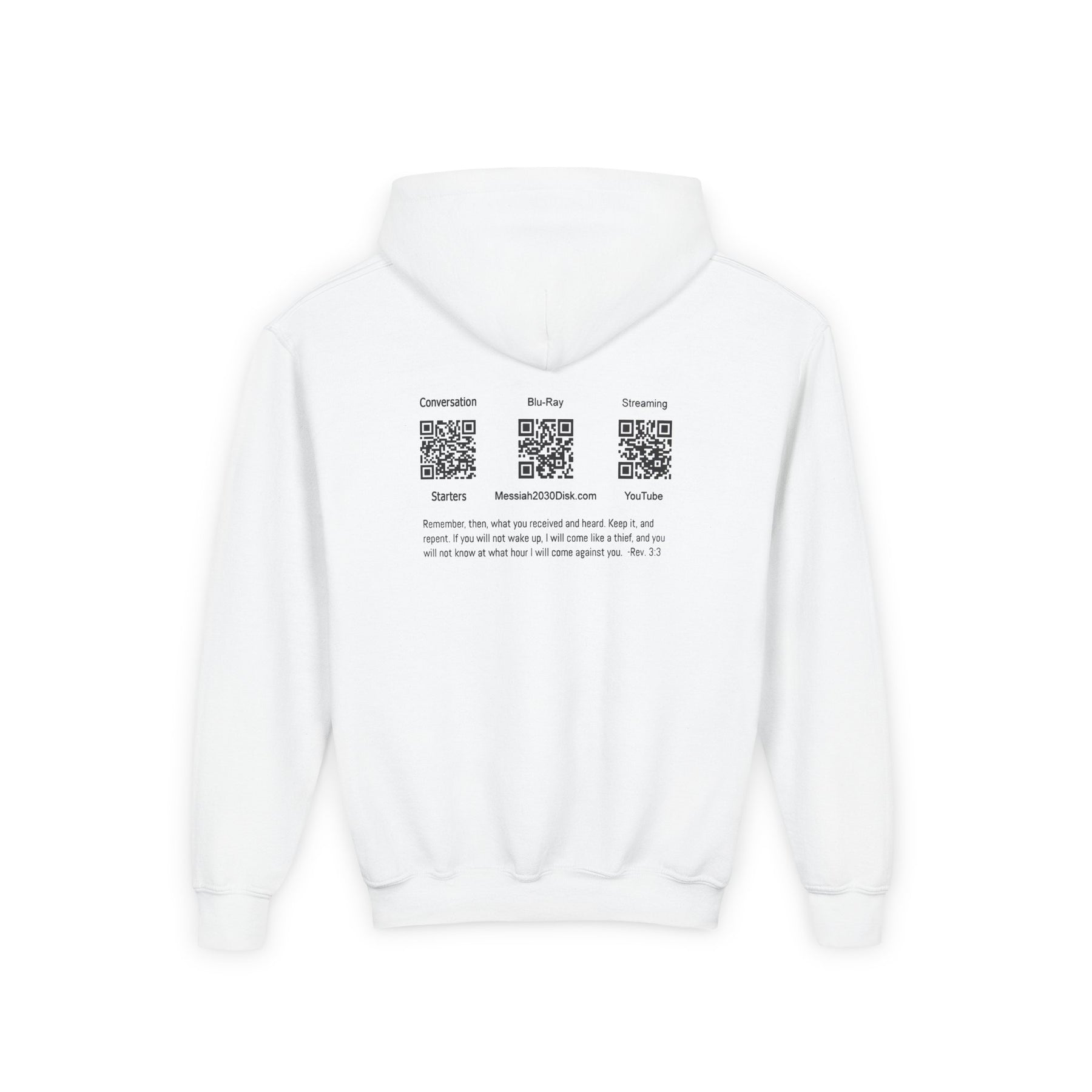 Youth Heavy Blend Hoodie with Inspirational Design - Perfect for Celebrations & Everyday Wear
