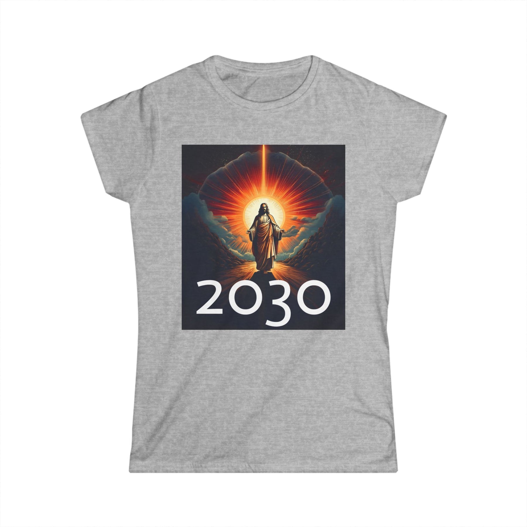 Messiah 2030 Women's Softstyle Tee - Prophetic Messianic Timeline Shirt