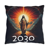 Inspirational Jesus Outdoor Pillow - 2030 Vision